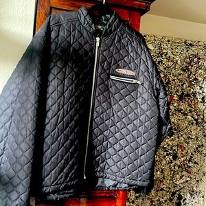 Large Spyder Quilted Bomber Jacket